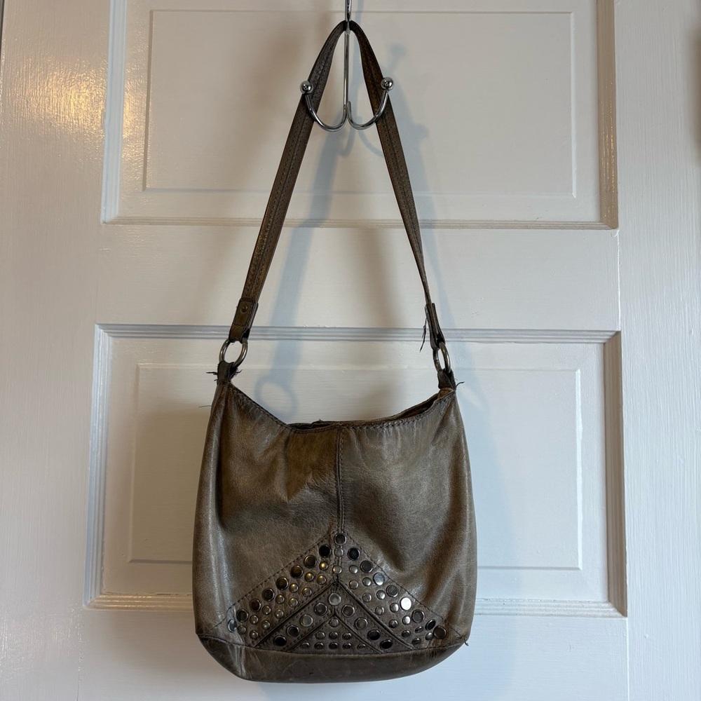 The Sak Indio Leather Studded Hobo Bag